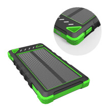 Powerbank 8000mAh Słoneczny Wielofunkcyjny Z Latarką Do Biwakowania