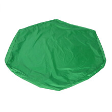 Funda hexagonal para arenero, funda impermeable para juguetes de arena y piscina con cordón para jardín exterior, color verde.