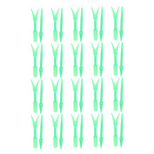 20Sets Small Seed Planter Strong Practicality Small Portable Comfortable to Use Seedling Remover for Vegetable PlantingGreen