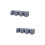 2Pcs Bathroom Mop Holder Grey ABS Plastic Wall Mounted Broom Hanger 7