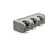2Pcs Bathroom Mop Holder Grey ABS Plastic Wall Mounted Broom Hanger 10