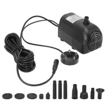 Pompe à eau solaire submersible en ABS, fontaine décorative sans balais avec éclairage pour jardin, 6 V CC - 24 V CC