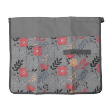 Gardening Work Apron with 3 Pockets Anti Dirty Floral Housework Cleaning Apron for Mechanics Electricians