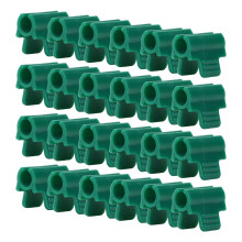 24 stuks kasklemmen met enkele kop, rijafdekking, netten, tunnelbeugels, insectenwerende klemmen, schaduwnetklemmen, stangklemmen, verdikt 14 mm