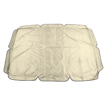 Auvent de balancelle d'extérieur pour jardin ou cour, imperméable, housse anti-poussière en tissu Oxford 210D enduit argenté, beige