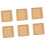 6Pcs Bamboo Square Tray Succulent Flowerpot Holder Decorative Storage 5