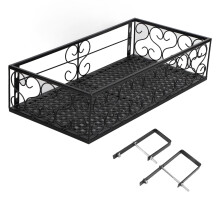 Balcony Flower Rack Hanging Flower Pot Hanger Hanging Wrought Iron Fence Indoor Windowsill Succulent Shelf Suitable for 6.5cm Railings