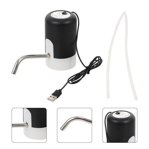 1Set Pompa Elettrica Acqua Nera Silicone Portatile 2