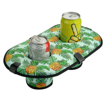 Floating Coaster Pool Drink Floats with 2 Holes Pool Drink Holder for Beer Cans Drink Cups Bottles Drink Cup Floaties