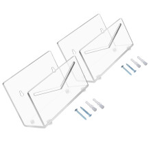 suporte para cartas em acrílico transparente, 2 unid, parede ou mesa