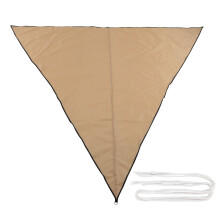 Vela de sombreamento resistente aos raios UV, dobrável, portátil e fácil de manter, para piscinas e jardins externos, com 3 cantos.