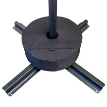 Base per tenda rimovibile, supporto rotondo per ombrellone riempibile, porta ombrelloni da giardino, sacco porta sabbia