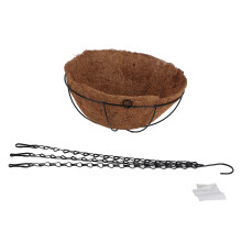Coconut Flower Pot Hanging Basket Wrought Flowerpot Decorative Succulent Plant Pots Wall Mount Iron Garden Balcony Planter Pot