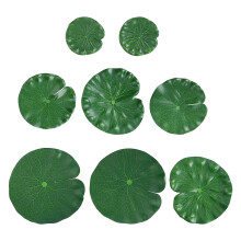 8 unid. folhas de lírio decorativas para lagoa, resistentes