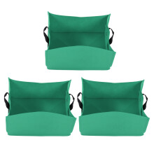 3PCS Thicken Non Woven Vegetable Planting Seedling Grow Bags Garden Planter Bed with HandleLight Green 40x30x20cm