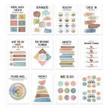 Mental Health Matters Poster For Classrooms Calming Decor, Calm Down Corner, Emotion Charts, 12x Poster Size, Coated Paper