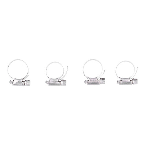 4Pcs Hose Clamp MultiFunction Iron Width Adjustable Tube Fastener Clip Accessory