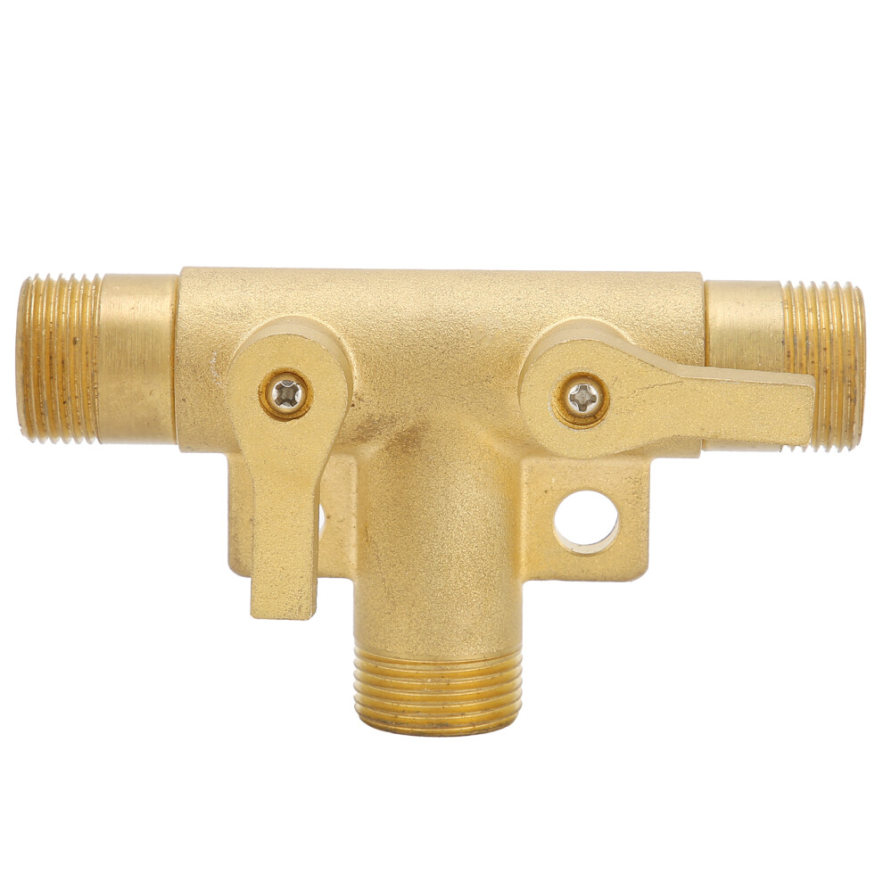 Male Thread G1/2 Tee Joint Ball Valve 3ÂWay Pipe Connector Adapter Pipeline Fittings 3282483509349