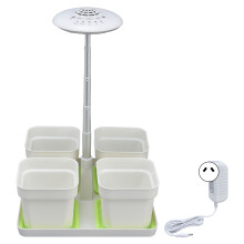 Hydroponics Plant Growing System Intelligent Indoor Garden Planter Kit with 20W LED 110‑240VAU Plug
