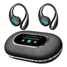 AI Translation Earbuds with RealTime TwoWay Language Support, 140 Languages, ENC Noise Cancel, Bluetooth for Travel and Business (Black)
