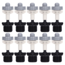 10Set Atomizing Micro Nozzle Plastic Misting Nozzles Sprinkler for Farmland Irrigation G1/2 Male Thread