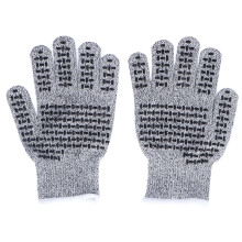 2Pcs Cut Resistant Gloves HPPE Silicone Safety Cutting Kitchen Work Gloves for Gardening