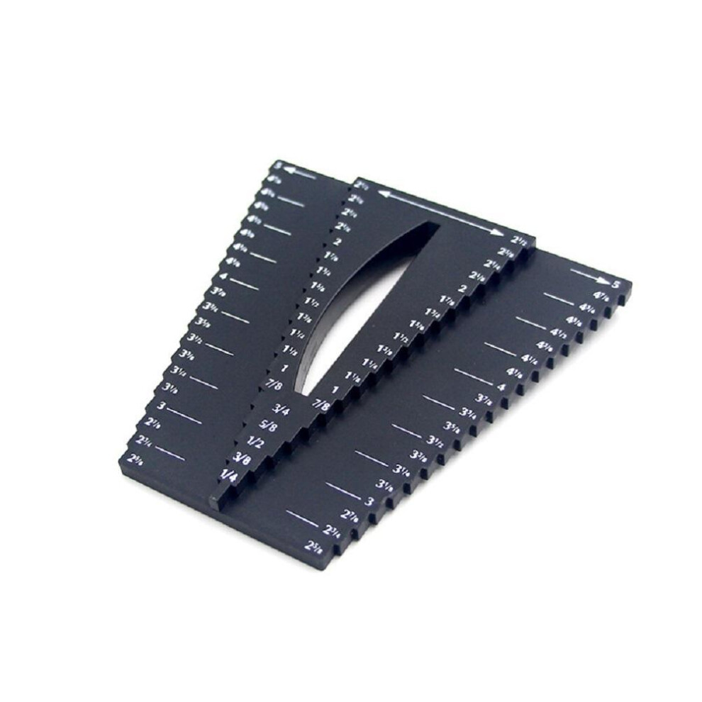 2 In 1 Woodworking Line Drawing Locator Scribe Center Guide Finder Ruler Carpentry Measurement Tools 3467709872456