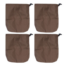 4-teiliges Set Auto-Rückspiegel-Schutzhüllen aus 190T Polyester-Taft, Wasserhahn-Frostschutzhüllen, braun
