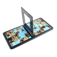 Portable Kids Race Game Color Puzzle Competitive Cube Toy Parent Child Interactive Tabletop Game Toys