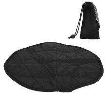 Runde Garten-Knieunterlage, feuchtigkeitsbeständig, wasserdicht, Sitz- und Kniematte für Picknicks, Schwarz