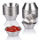 24 Pack Stainless Steel Sauce Cups 50ml Reusable Stackable Metal Condiment Containers for Portion Control 1
