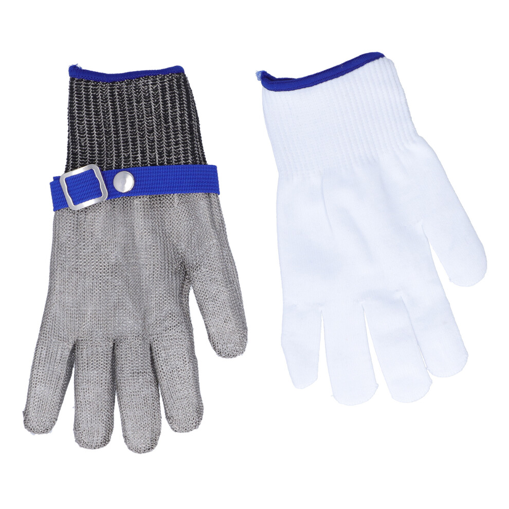 Cut Resistant Work Gloves Stainless Steel Wire Level 5 Protection Woven Adjustable Durable Safety Gloves 3569986880206