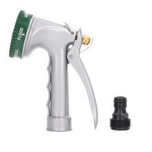 Garden Hose Nozzle Five Adjustment Modes Flexible Labor Saving Lock Design High Pressure Water Sprayer