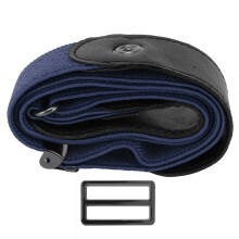 Cinto elástico para calças jeans, acessório de vestuário feminino e masculino, fivela azul escura.