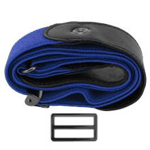 Cinto elástico para calças jeans, cinto flexível para mulheres e homens, acessório de vestuário com fivela azul.