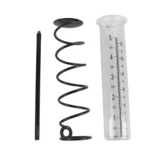 Rain Gauge Outdoor Rain Gauge Wrought Iron Rain Measuring Cup Rain Meter with Double Scale for Garden Farm
