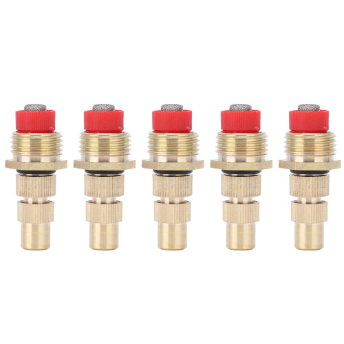 5Pcs G1/2 Male Thread Atomizing Nozzle with Filter Screen Adjustable Garden Lawn Sprayer Nozzle