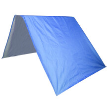 Sonnenschutz-Markise aus 190T Polyester-Taft für Garten, Terrasse, Hof, Balkon, 132 x 226 cm, Blau