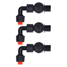 3Pcs G3/8 Male Thread Irrigation Sprinkler FanShaped Atomized Knapsack Type Agricultural Spraying Bend Sprinkler