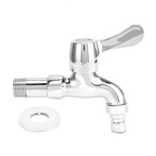 G1/2 Male Thread Faucet Stainless Steel MultiFunction Water Tap with Single Spout for Home Use