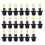 20Pcs G1/2 Copper Atomizing Nozzle Adjustable Micro Nozzle Single Outlet DN15 1