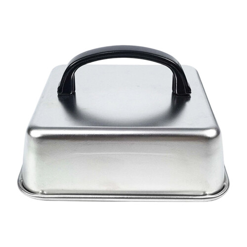 Square Griddle Grill Cover Lid 304- barHandle 21x21x5CM