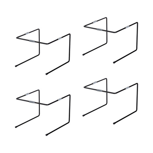 Pack Of 4 Multipurpose Pizza Tray Display Stands For-Black