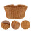 1Pc Handheld PP Storage Basket Light Brown Decorative Picnic Basket 2