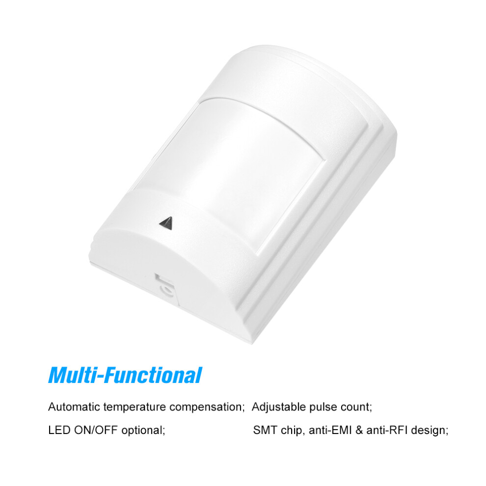 Wired Pir Motion Sensor Wide Angle Passive Infrared Detector For Home Burglar Security Alarm System 3872430616826