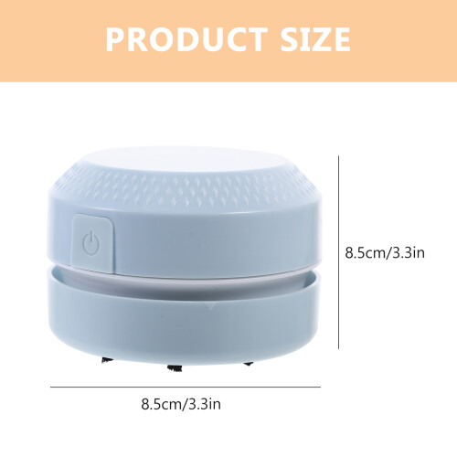 Sky-Blue Mini Vacuum Handheld Plastic Table Cleaner for Home 2