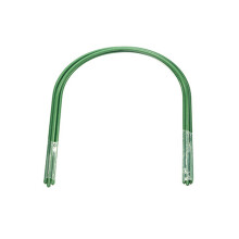 Arco de jardinería con forma curva de tubo de acero recubierto de plástico para invernadero