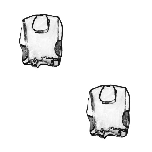 2Pièces Housse Imperméable Poussette Eva Noire Anti-Insectes Pour Bébé 1