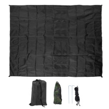Vela de Sombra Multifuncional de Alta Densidade para Jardim, Toldo Externo, Acessórios para Proteção Solar, Tamanho G, Preta