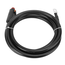 Battery Cable 35mm² Black Straight Plug and SC35-8 Terminal Battery Power Inverter Cable 1m Length